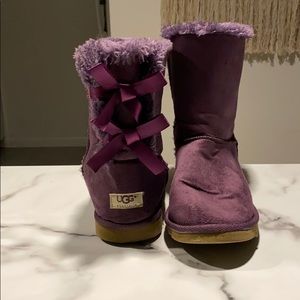 Purple bailey bow UGGS